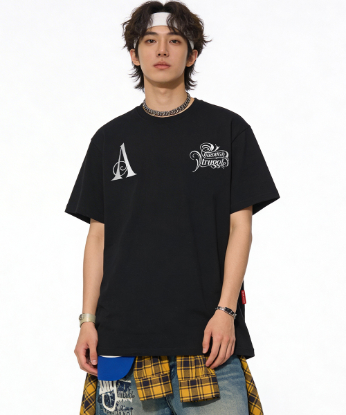 ARTISTWEAR（アーティストウェア）の「[ATW] TSR 半袖Tシャツ - 2COLOR（Tシャツ/カットソー・レディース・ブラック/ホワイト・XX-LARGE/XXXX-LARGE/LARGE/MEDIUM/SMALL/X-LARGE）」の4枚目の写真