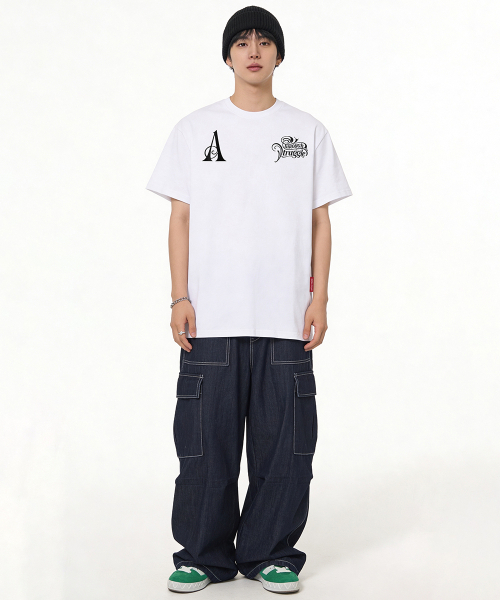 ARTISTWEAR（アーティストウェア）の「[ATW] TSR 半袖Tシャツ - 2COLOR（Tシャツ/カットソー・レディース・ブラック/ホワイト・XX-LARGE/XXXX-LARGE/LARGE/MEDIUM/SMALL/X-LARGE）」の10枚目の写真