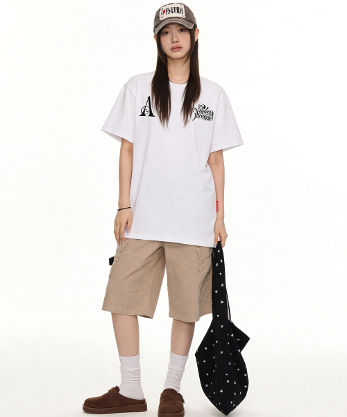 ARTISTWEAR（アーティストウェア）の「[ATW] TSR 半袖Tシャツ - 2COLOR（Tシャツ/カットソー・レディース・ブラック/ホワイト・XX-LARGE/XXXX-LARGE/LARGE/MEDIUM/SMALL/X-LARGE）」の11枚目の写真