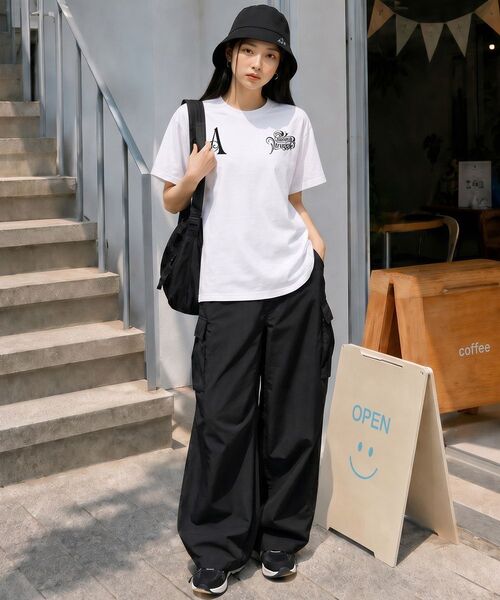 ARTISTWEAR（アーティストウェア）の「[ATW] TSR 半袖Tシャツ - 2COLOR（Tシャツ/カットソー・レディース・ブラック/ホワイト・XX-LARGE/XXXX-LARGE/LARGE/MEDIUM/SMALL/X-LARGE）」の13枚目の写真