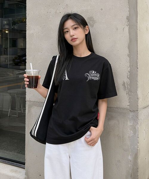 ARTISTWEAR（アーティストウェア）の「[ATW] TSR 半袖Tシャツ - 2COLOR（Tシャツ/カットソー・レディース・ブラック/ホワイト・XX-LARGE/XXXX-LARGE/LARGE/MEDIUM/SMALL/X-LARGE）」の14枚目の写真