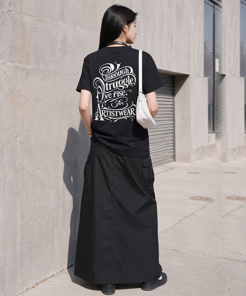 ARTISTWEAR（アーティストウェア）の「[ATW] TSR 半袖Tシャツ - 2COLOR（Tシャツ/カットソー・レディース・ブラック/ホワイト・XX-LARGE/XXXX-LARGE/LARGE/MEDIUM/SMALL/X-LARGE）」の15枚目の写真