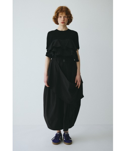 HeRIN.CYE(ヘリンドットサイ)の「Deformation cocoon skirt / ディフォメーションコクーンスカート(スカート・レディース・ホワイト/ブラック・FREE)」の4枚目の写真