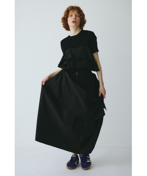 HeRIN.CYE(ヘリンドットサイ)の「Deformation cocoon skirt / ディフォメーションコクーンスカート(スカート・レディース・ホワイト/ブラック・FREE)」の7枚目の写真