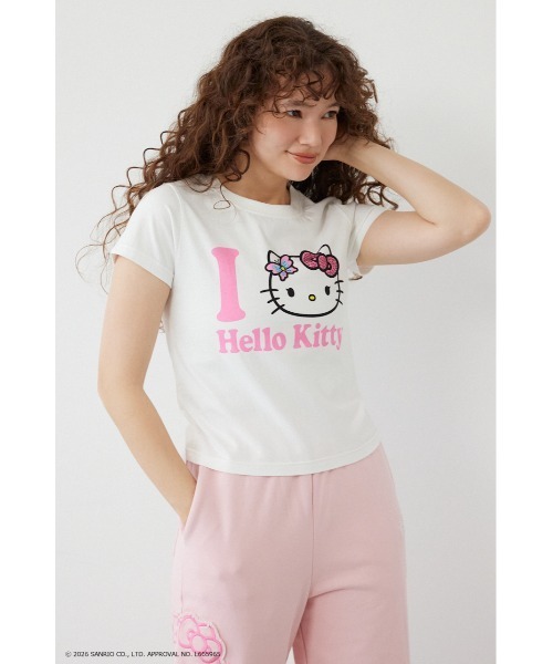 RODEO CROWNS WIDE BOWL（ロデオクラウンズワイドボウル）の「(HELLO KITTY) Face Tシャツ（Tシャツ/カットソー・レディース・ブラック/グレー系その他/オフホワイト/ベージュ系その他・SMALL/MEDIUM）」の12枚目の写真