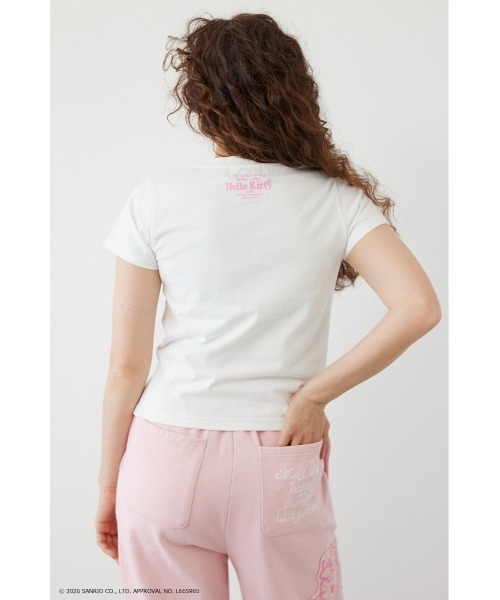 RODEO CROWNS WIDE BOWL（ロデオクラウンズワイドボウル）の「(HELLO KITTY) Face Tシャツ（Tシャツ/カットソー・レディース・ブラック/グレー系その他/オフホワイト/ベージュ系その他・SMALL/MEDIUM）」の14枚目の写真