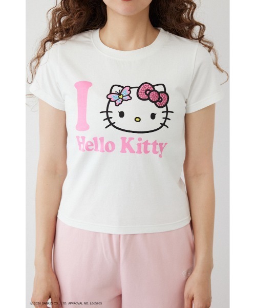 RODEO CROWNS WIDE BOWL（ロデオクラウンズワイドボウル）の「(HELLO KITTY) Face Tシャツ（Tシャツ/カットソー・レディース・ブラック/グレー系その他/オフホワイト/ベージュ系その他・SMALL/MEDIUM）」の17枚目の写真