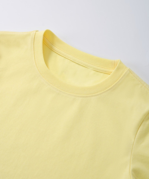 BUTTON SEOUL（ボタンソウル）の「[ウィメンズ] ループラインスリムショートスリーブ (4 COLORS)（Tシャツ/カットソー・レディース・ホワイト/ブラック/グレー/イエロー・SMALL/MEDIUM/LARGE）」の9枚目の写真