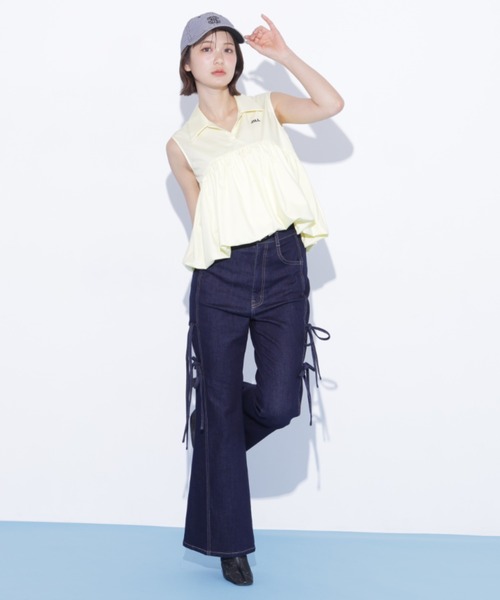 JILL by JILL STUART(ジルバイジルスチュアート)の「バルーンブラウス(シャツ/ブラウス・レディース・ブルー/イエロー/ホワイト・FREE)」の13枚目の写真