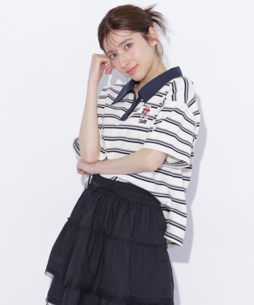 JILL by JILL STUART(ジルバイジルスチュアート)の「レースフリルミニティアードスカート(スカート・レディース・ブラック/ホワイト・FREE)」の5枚目の写真