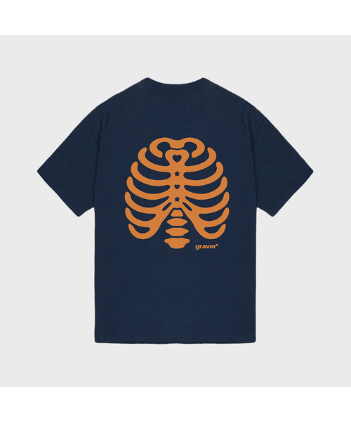 GRAVER（グレーバー）の「[ユニセックス]リブ半袖Tシャツ_4色（Tシャツ/カットソー・レディース・チャコールグレー/ホワイト/ライトグレー/ネイビー・SMALL/MEDIUM/LARGE）」の4枚目の写真