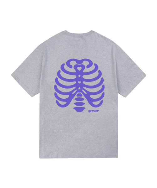 GRAVER（グレーバー）の「[ユニセックス]リブ半袖Tシャツ_4色（Tシャツ/カットソー・レディース・チャコールグレー/ホワイト/ライトグレー/ネイビー・SMALL/MEDIUM/LARGE）」の16枚目の写真
