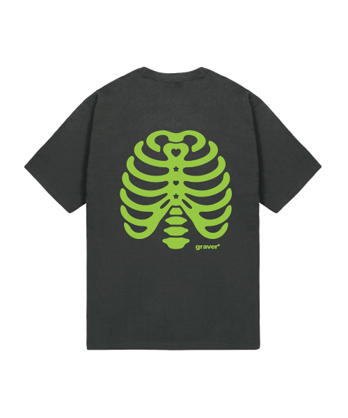 GRAVER（グレーバー）の「[ユニセックス]リブ半袖Tシャツ_4色（Tシャツ/カットソー・レディース・チャコールグレー/ホワイト/ライトグレー/ネイビー・SMALL/MEDIUM/LARGE）」の20枚目の写真