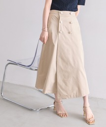 【ZOZO限定】ゴールドボタンラップスカート