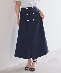 【ZOZO限定】ゴールドボタンラップスカート