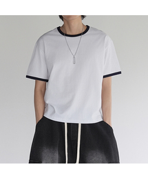 GCLIP（ジクリップ）の「エッセンシャルラウンドネックセミクロップリンガー半袖Tシャツ2カラー（Tシャツ/カットソー）」