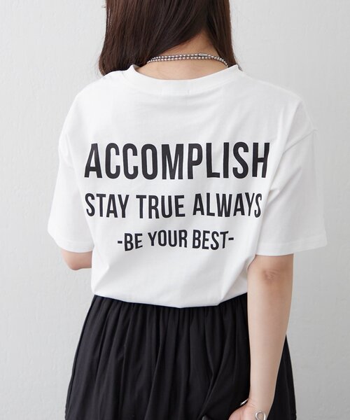 Remind me and forever（リマインドミーアンドフォーエバー）の「【staff made】接触冷感！アソートロゴシルケットTシャツ（Tシャツ/カットソー・レディース・ブラック/ブラウン/オフホワイト/ホワイト・FREE）」の7枚目の写真