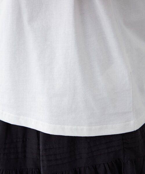 Remind me and forever（リマインドミーアンドフォーエバー）の「【staff made】接触冷感！アソートロゴシルケットTシャツ（Tシャツ/カットソー・レディース・ブラック/ブラウン/オフホワイト/ホワイト・FREE）」の16枚目の写真