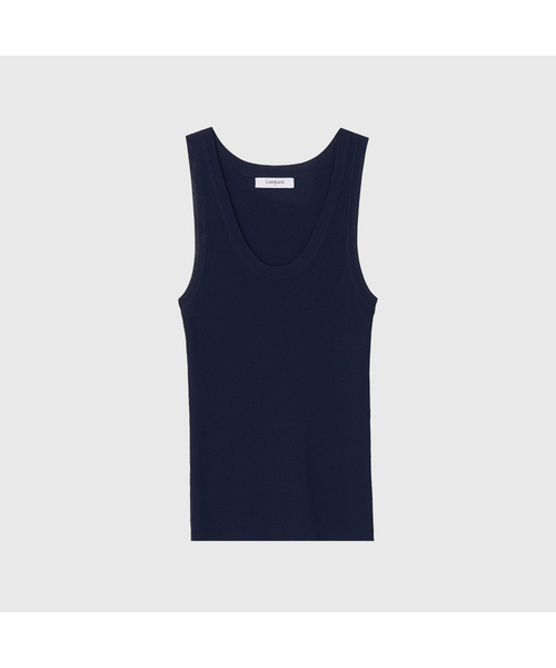 LOOKAST(ルックキャスト)の「シルビー スリーブレスニット / SYLVIE SLEEVELESS KNIT_3カラー(ニット/セーター・レディース・ブラック/ネイビー/ホワイト・SMALL/MEDIUM)」の3枚目の写真