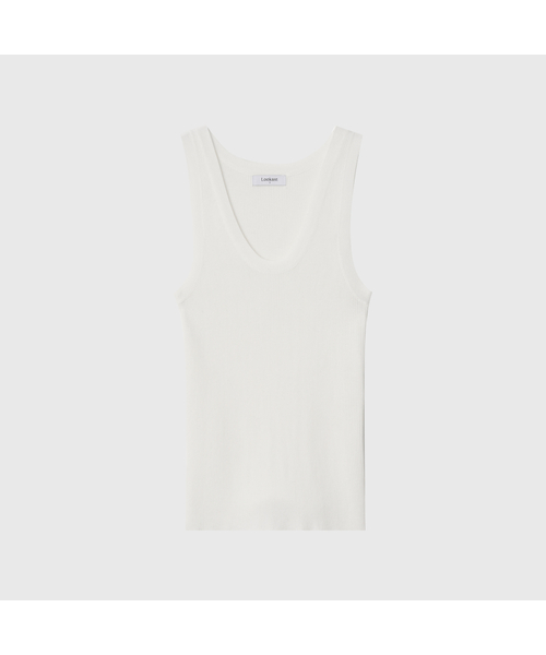 LOOKAST(ルックキャスト)の「シルビー スリーブレスニット / SYLVIE SLEEVELESS KNIT_3カラー(ニット/セーター・レディース・ブラック/ネイビー/ホワイト・SMALL/MEDIUM)」の1枚目の写真