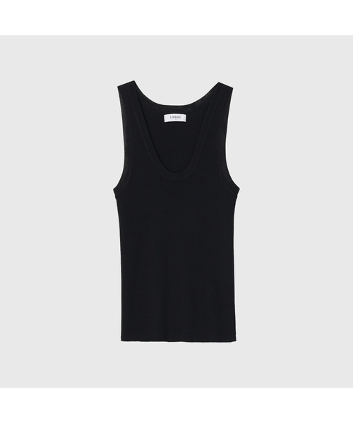 LOOKAST(ルックキャスト)の「シルビー スリーブレスニット / SYLVIE SLEEVELESS KNIT_3カラー(ニット/セーター・レディース・ブラック/ネイビー/ホワイト・SMALL/MEDIUM)」の2枚目の写真