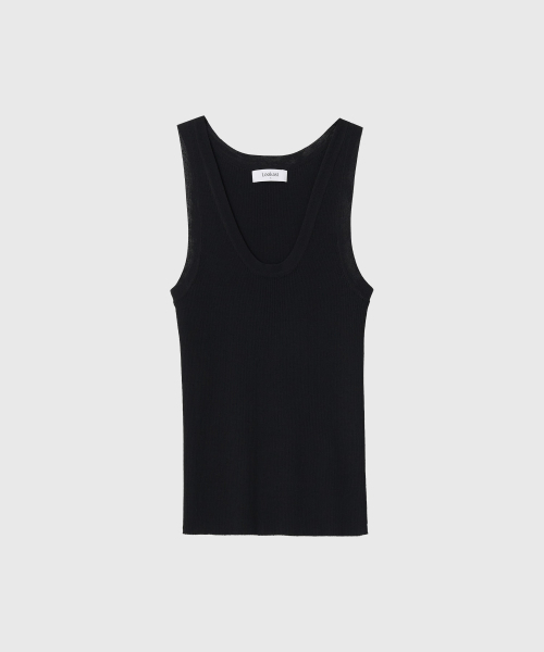 LOOKAST(ルックキャスト)の「シルビー スリーブレスニット / SYLVIE SLEEVELESS KNIT_3カラー(ニット/セーター・レディース・ブラック/ネイビー/ホワイト・SMALL/MEDIUM)」の7枚目の写真