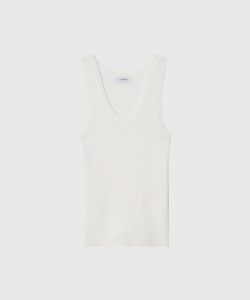 LOOKAST(ルックキャスト)の「シルビー スリーブレスニット / SYLVIE SLEEVELESS KNIT_3カラー(ニット/セーター・レディース・ブラック/ネイビー/ホワイト・SMALL/MEDIUM)」の8枚目の写真