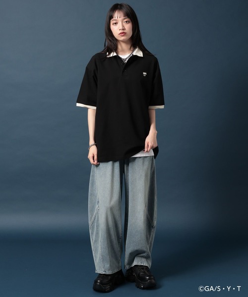 PAGEBOY（ページボーイ）の「【名探偵コナン】コナンフェイスポロシャツ（ポロシャツ・レディース・ホワイト系その他/ブラック/オフホワイト・FREE）」の22枚目の写真