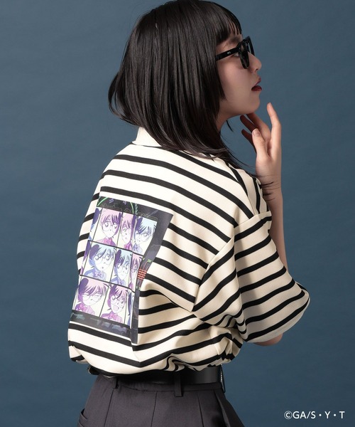 PAGEBOY（ページボーイ）の「【名探偵コナン】コナンフェイスポロシャツ（ポロシャツ・レディース・ホワイト系その他/ブラック/オフホワイト・FREE）」の19枚目の写真