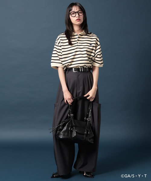 PAGEBOY（ページボーイ）の「【名探偵コナン】コナンフェイスポロシャツ（ポロシャツ・レディース・ホワイト系その他/ブラック/オフホワイト・FREE）」の15枚目の写真