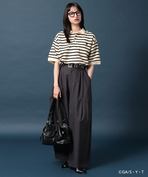 PAGEBOY（ページボーイ）の「【名探偵コナン】コナンフェイスポロシャツ（ポロシャツ・レディース・ホワイト系その他/ブラック/オフホワイト・FREE）」の16枚目の写真