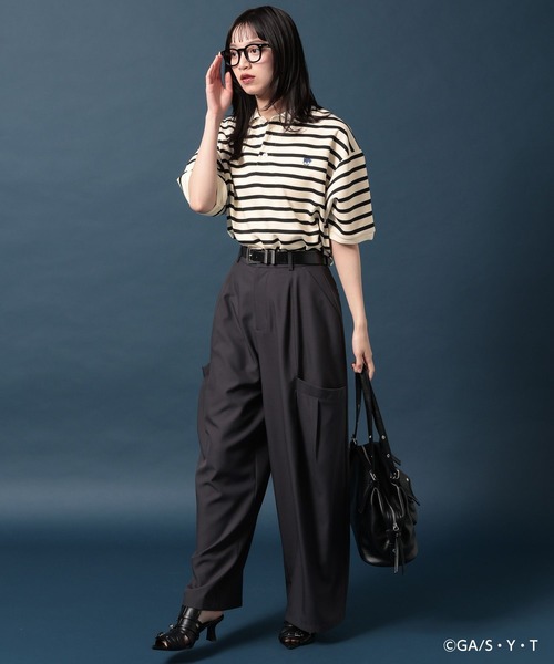 PAGEBOY（ページボーイ）の「【名探偵コナン】コナンフェイスポロシャツ（ポロシャツ・レディース・ホワイト系その他/ブラック/オフホワイト・FREE）」の17枚目の写真