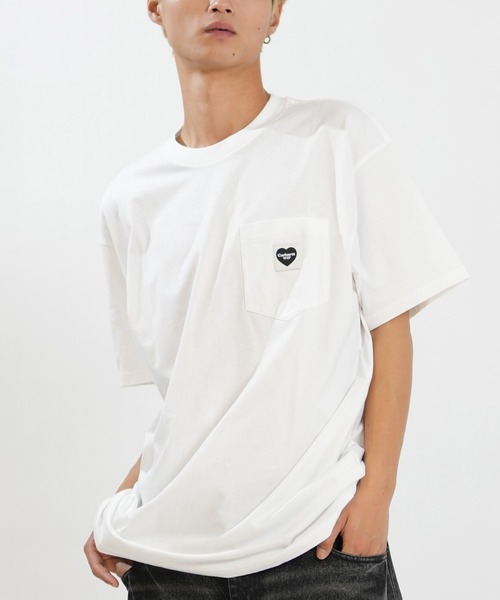 Carhartt WIP / кархарт бабрлэйр — поло с коротким рукавом, Pocket Heart T‑Shirt I032128