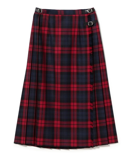 Demi-Luxe BEAMS(デミルクス ビームス)の「【別注】O’NEIL OF DUBLIN × Demi-Luxe BEAMS / ウール イージー ロング キルトスカート 85cm(スカート・レディース・ブラウン/レッド・10/8/12)」の15枚目の写真