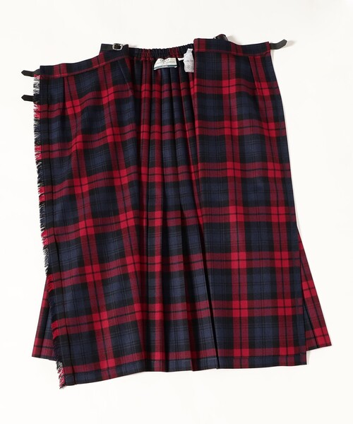 Demi-Luxe BEAMS(デミルクス ビームス)の「【別注】O’NEIL OF DUBLIN × Demi-Luxe BEAMS / ウール イージー ロング キルトスカート 85cm(スカート・レディース・ブラウン/レッド・10/8/12)」の20枚目の写真