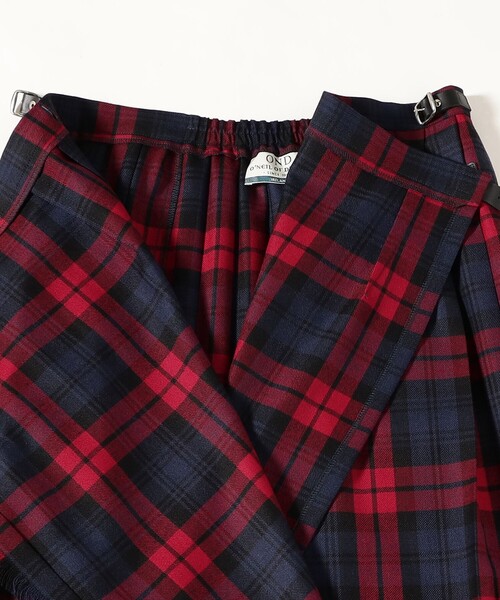 Demi-Luxe BEAMS(デミルクス ビームス)の「【別注】O’NEIL OF DUBLIN × Demi-Luxe BEAMS / ウール イージー ロング キルトスカート 85cm(スカート・レディース・ブラウン/レッド・10/8/12)」の21枚目の写真