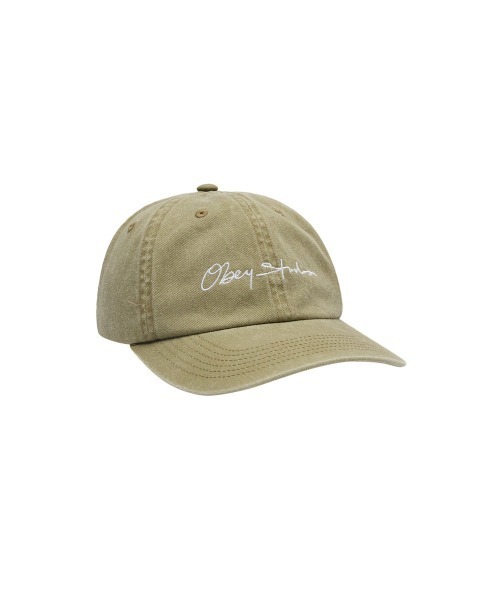 OBEY(オベイ)の「OBEY PIGMENT SIGNATURE 6P SB / オベイ(キャップ・レディース・ブラック/カーキ・O/S)」の2枚目の写真
