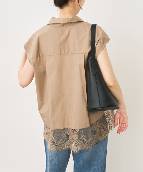 Spick & Span(スピックアンドスパン)の「レースタイプライターフレンチシャツ(シャツ/ブラウス・レディース・キャメル/ホワイト/ネイビー・FREE)」の17枚目の写真