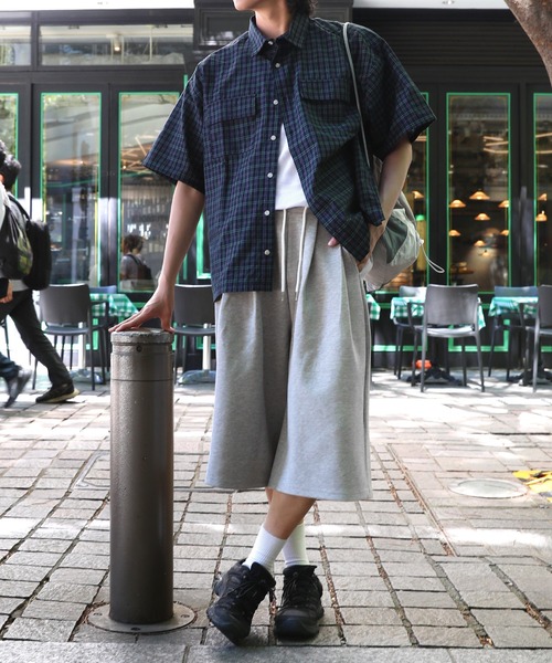 NAKER(ネイカー)の「サイドタックワイドスウェットショーツ(その他パンツ・メンズ・ブラック/杢グレー・M/XL/L/S)」の18枚目の写真