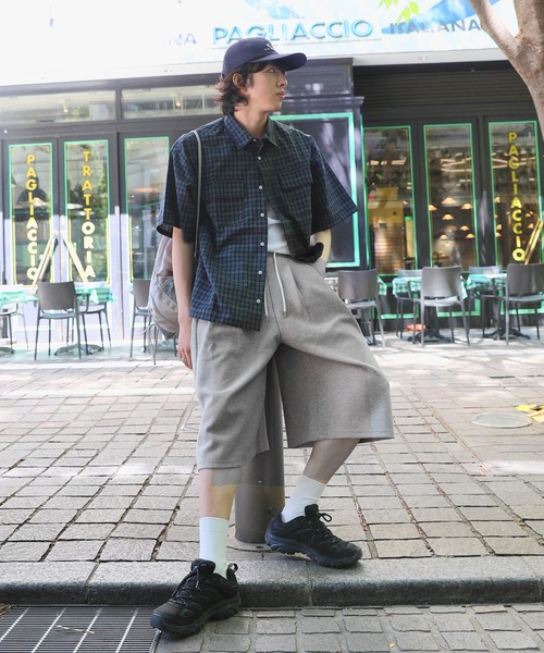 NAKER(ネイカー)の「サイドタックワイドスウェットショーツ(その他パンツ・メンズ・ブラック/杢グレー・M/XL/L/S)」の21枚目の写真