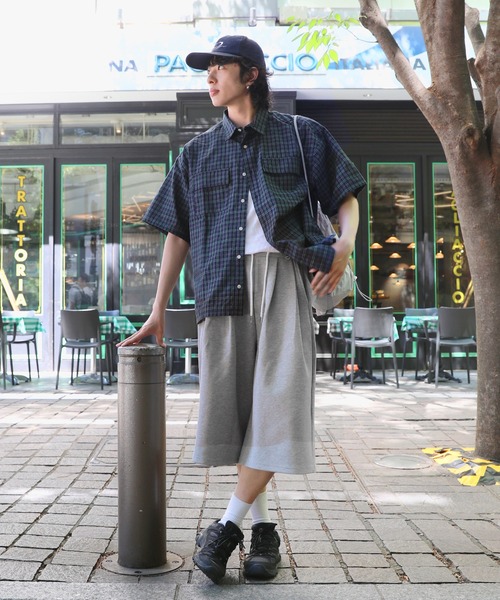 NAKER(ネイカー)の「サイドタックワイドスウェットショーツ(その他パンツ・メンズ・ブラック/杢グレー・M/XL/L/S)」の22枚目の写真