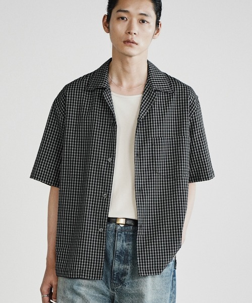 double pocket box-cut shirt / ダブルポケットボックスカットシャツ
