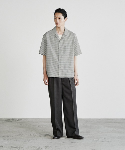 WYM LIDNM(ウィム バイ リドム)の「CLASSIC PLAID BOX H/S SHIRT(シャツ/ブラウス・メンズ・ブラック/ダークブラウン/オフホワイト・L/M/S)」の13枚目の写真