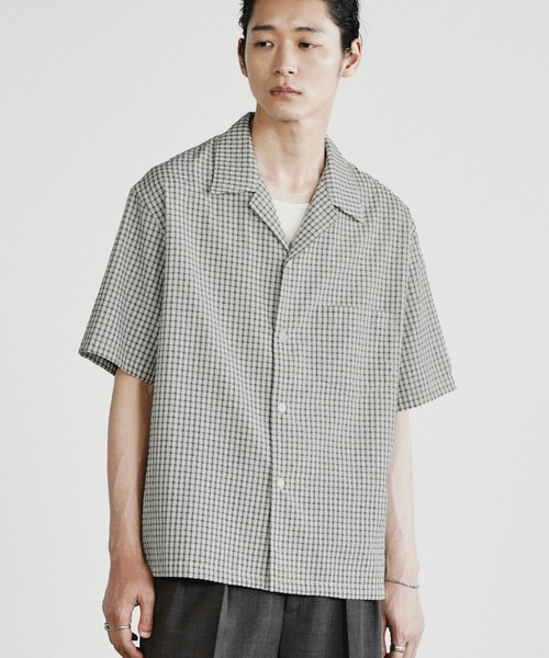 WYM LIDNM(ウィム バイ リドム)の「CLASSIC PLAID BOX H/S SHIRT(シャツ/ブラウス・メンズ・ブラック/ダークブラウン/オフホワイト・L/M/S)」の14枚目の写真
