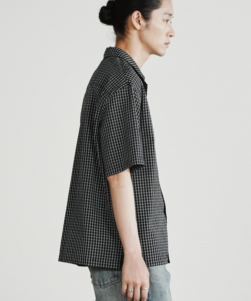 WYM LIDNM(ウィム バイ リドム)の「CLASSIC PLAID BOX H/S SHIRT(シャツ/ブラウス・メンズ・ブラック/ダークブラウン/オフホワイト・L/M/S)」の15枚目の写真