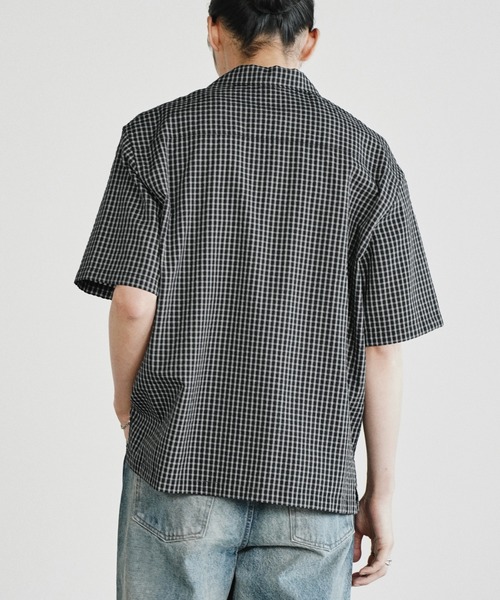WYM LIDNM(ウィム バイ リドム)の「CLASSIC PLAID BOX H/S SHIRT(シャツ/ブラウス・メンズ・ブラック/ダークブラウン/オフホワイト・L/M/S)」の16枚目の写真