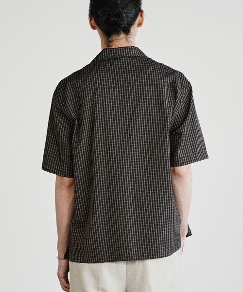 WYM LIDNM(ウィム バイ リドム)の「CLASSIC PLAID BOX H/S SHIRT(シャツ/ブラウス・メンズ・ブラック/ダークブラウン/オフホワイト・L/M/S)」の18枚目の写真