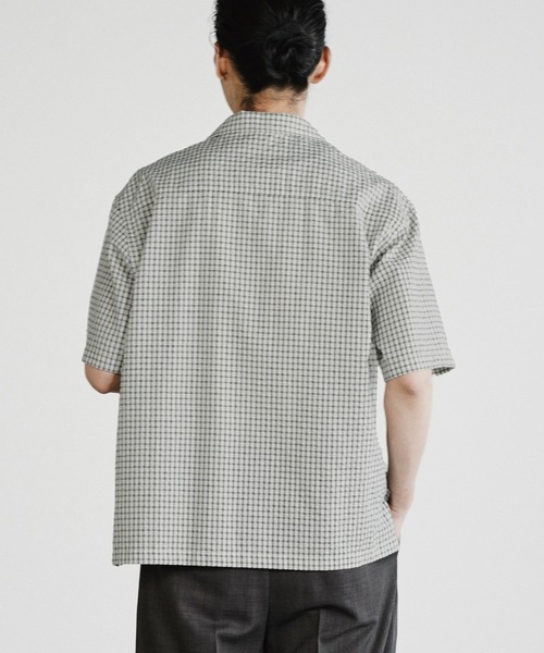 WYM LIDNM(ウィム バイ リドム)の「CLASSIC PLAID BOX H/S SHIRT(シャツ/ブラウス・メンズ・ブラック/ダークブラウン/オフホワイト・L/M/S)」の20枚目の写真