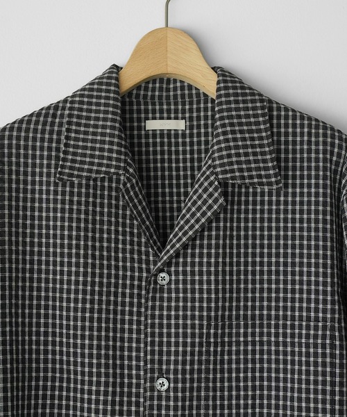 WYM LIDNM(ウィム バイ リドム)の「CLASSIC PLAID BOX H/S SHIRT(シャツ/ブラウス・メンズ・ブラック/ダークブラウン/オフホワイト・L/M/S)」の22枚目の写真