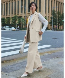 ライトツイル・タックワイドパンツ